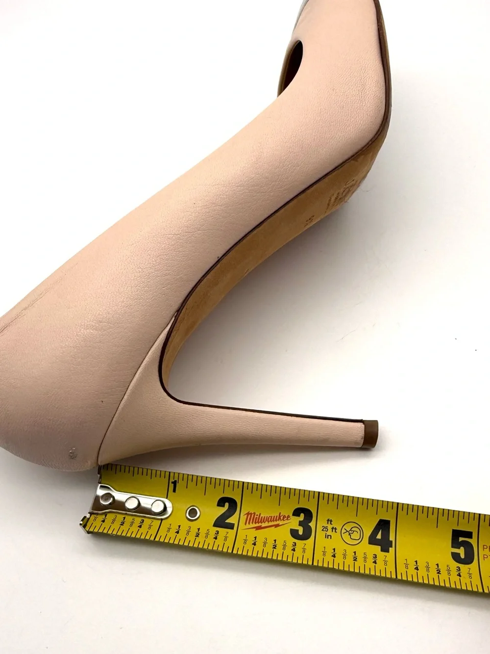 J.Crew Sloane Cap Toe Pump Heel Blush Pink Metallic 9.5
